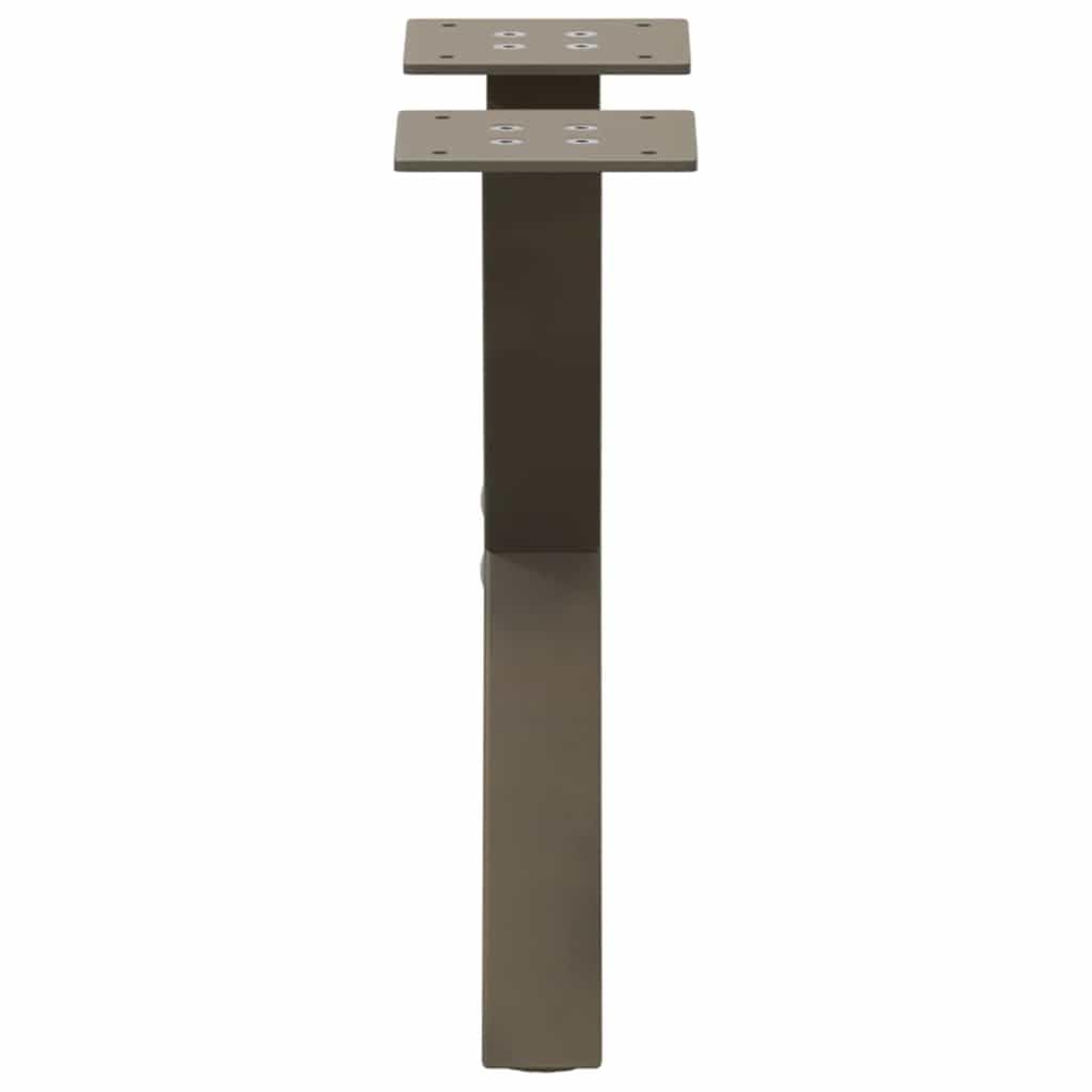 Couchtischbeine X-Form 2 Stück Naturstahl 30x(30-31) cm für DIY Möbel Bau, stabile Metallbeine mit verstellbaren Nivellierfüßen für Couchtisch, Esstisch oder Beistelltisch, robust und modern