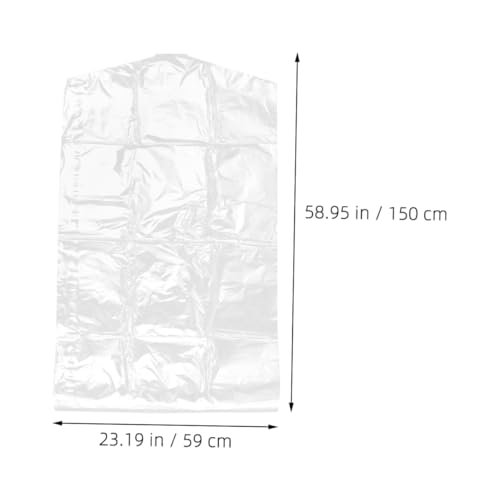 50pcs Disposable Clothes Cover Thicken Plastic Coat Bag Garment Storage Pouches for Dry Cleaning Travel Easy to Carry Protect Your Clothes4
