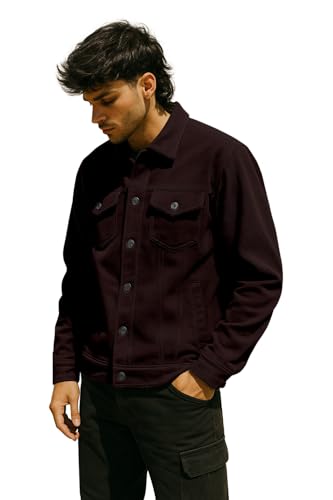Image of FTX Men's Stylish Casual Jacket - Full Sleeve Solid Design Regular Fit Polyester Lightweight Outerwear