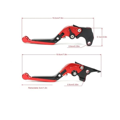 Leviers de frein et d'embrayage pliables réglables MT125 2014-2021 - 3