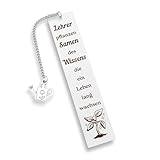 Metall Lesezeichen Lehrer Geschenk,Abschiedsgeschenk Lehrerin Erzieherin,Geschenk für Lehrerin Lehrer zum Abschied ...