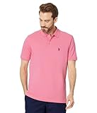 U.S. Polo ASSN., Men's, Solid Cotton Pique Polo with Small Pony, Pink Movement, LG