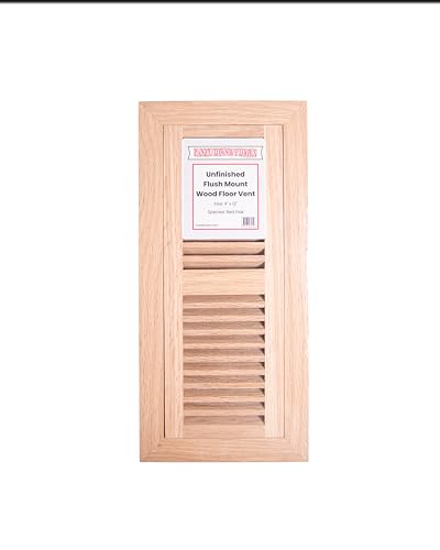 Panel Town & Floors Unfinished Flush Mount Wood Floor Vent