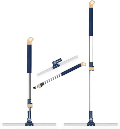 Image of 50-CM Multifunctional Magic Broom with Long Adjustable Handle | Silicone Floor Squeegee & Washer with 180 Rotating Head for Bathroom, Kitchen & Home Cleaning (Multi-Colour)