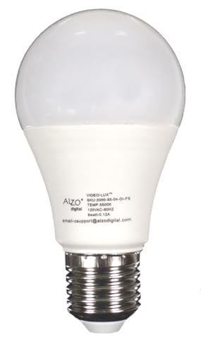 ALZO 8W (75W) 450 Lumens, Dimmable LED Standard A19 Bulb, Daylight 5500K, CRI> 93 (ALZO Series 2000)
