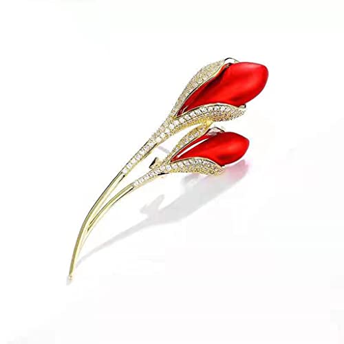 Broche tulipe rétro cadeau idéal femme accessoire vêtement vintage