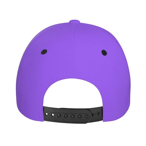 Gorra de béisbol ajustable color lila claro unisex miniatura 3