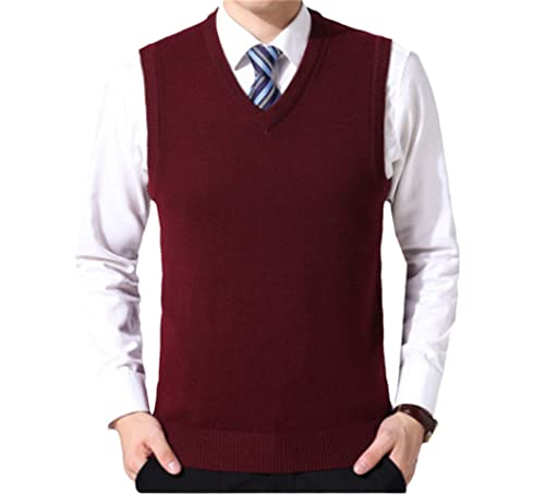 Chaleco de punto de hombre casual para looks de otoño invierno en oficinas