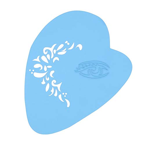 Plantilla reutilizable de pintura facial, plantilla de pintura corporal 7styles/set Plantilla reutilizable de pintura facial plantilla de pintura corporal Diseño facial de flores