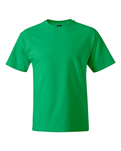 T-shirt Hanes Beefy-T Kelly Green en coton lourd col rond