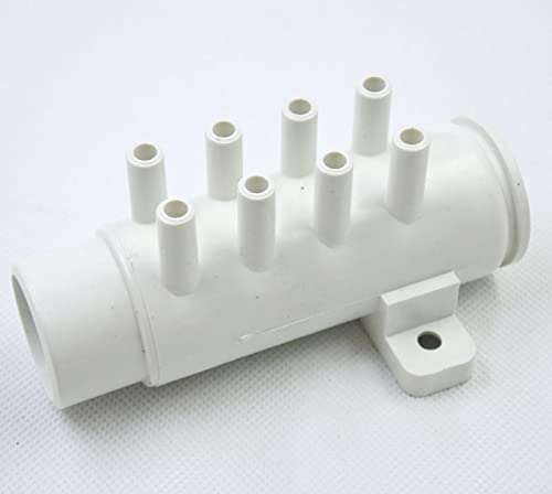 1pc baignoire plomber 8 trous Pvc Manifold d'air 1 "X 8mm Distributeur d'air for baignoire et spa à bain à remous 30-168