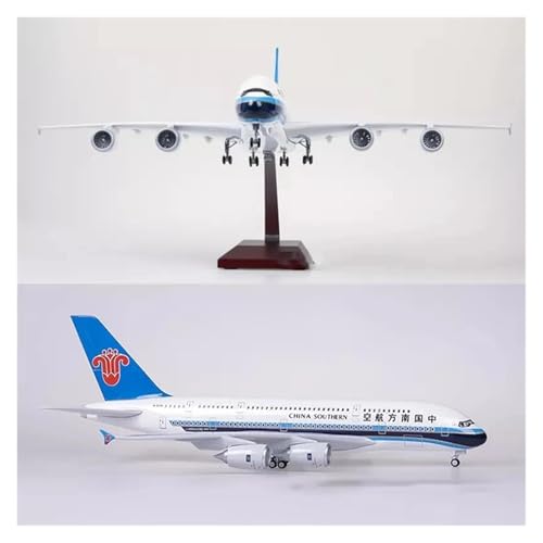 Réplica de avión A380 escala 1:160 una obra de arte iluminada de colección 2