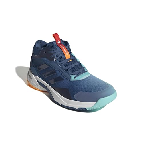 adidas Men's Crazyflight 6 Mid Top, Dusky Petrol/White/Flash Aqua, 12 by adidas - Used condition - Image 4