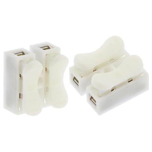 DZS ELEC 50PCS Push in Quick Wire Cable Connectors Quick Connect Press Terminals for Lighting Motors Automotive Wiring Electrical Control and Power Supply - Thumbnail 2