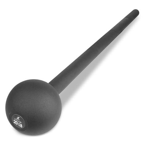 Image of ProsourceFit Steel Macebell, Heavy Duty Steel Mace, Workout Mace with Non-Slip Grip for Gada, Strength and Core Training