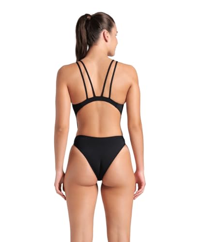 Image of Arena Womens Solid Team Swimsuit Tech Back Multi MaxLife Open Back Bathing Suit Athletic Swimwear
