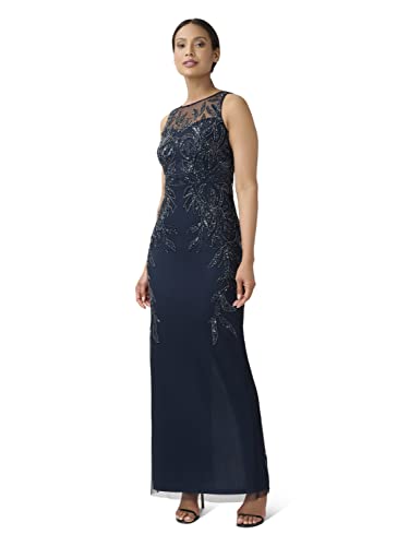 Adrianna Papell Women's Beaded Column Gown