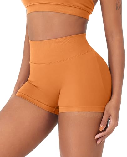 Image of VOYJOY Women Workout Impact Shorts 2.5 inch / 3.6 inch / 4.5 inch / 6 inch Scrunch Butt Booty | Tummy Control, High Waisted, Bike Short, Gentle Compression, for Women