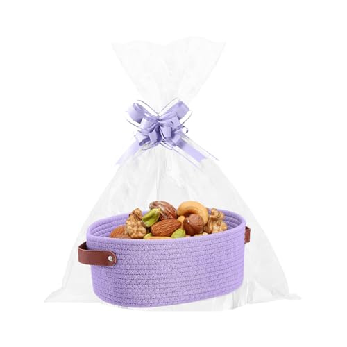 Gewebter Aufbewahrungskorb – Baumwollseil, gewebte Wäschekörbe,...