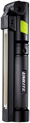 Unilite IL-925R Rechargeable LED Inspection Light 925 Lumens, Folding Magnetic Work Light, USB-C Charging, Shock & Water Resistant, Aluminum Body