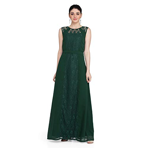 emerald green lace maxi dress