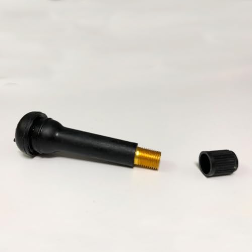 Image of 20Pcs TR418 Tubeless Valve Stems, Black Rubber Snap-in Valves Tubeless Tire Valve Stems Replacement for Tubeless 0.453 inches Rim Holes on Standard Auto Tires