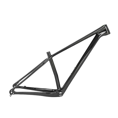 MirOdo 27.5/29er Mountain Bike Frames Carbon Fiber Bike Frames 15/17/19'' Thru Axle 12 * 142mm Disc Brake AM XC Cyclocross Hardtail Frame Internal Routing(Color:Gloss Black,Size:27.5/29"*19")