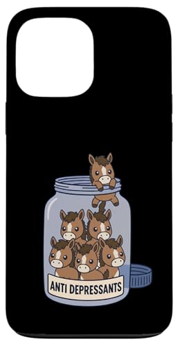 Funny Horse �R����r ������ �j�̎q ���̎q �L�b�Y �X�}�z�P�[�X iPhone 13 Pro Max �p