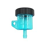 Montage moto Réservoir liquide de frein avant Réservoir d'embrayage à poussée Coupelle de liquide d'huile Coupelle d'huile fendue Pompe supérieure(Blue)