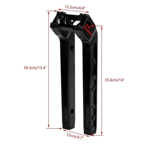 Guidon en T pour Dyna Super Glide FXDL : Position Custom Confortable avec Riser 10" - 6