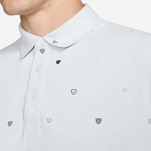 Nike Dri-Fit Player Men's Printed Golf Polo Shirt (As1, Alpha, L, Regular, Regular, Photon Dust/Brushed Silver) #TOP2