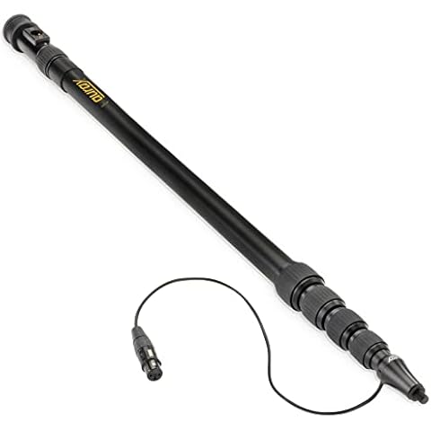 AURAY BP-59A Aluminum Boompole with Internal Coiled Cable and Side Exit (9.6') Cover