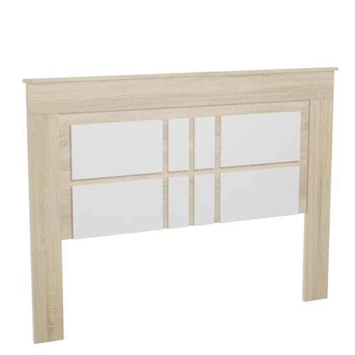 amuéblate Online - Cabecero de Matrimonio Florida de 160 x 120 cm | Práctico y Elegante | Fácil de Montar, Color Cambria-Blanco (para Cama Desde 150 y 160)