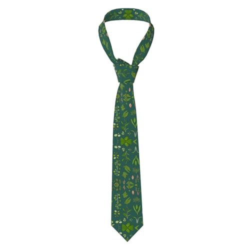 Mens Tie Flores Y Plantas Moderno Necktie Divertida Accesorios Ropa Para Casual Cosplay Celebraciones