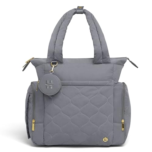 Huggies Cozy Hugpack Tote Diaper Bag, Quiet Smoke Quilted