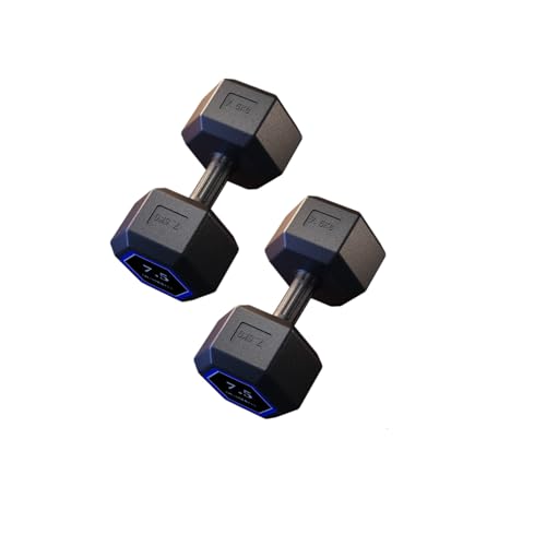 Set Mit 2 Hanteln 7.5 Kg, PVC Und Sandeisen, Gewichte Für Das Fitnessstudio, Rutschfeste Hanteln, Ideal Für Krafttraining Und Heim-Fitnessstudio, Ergonomische Fitnessgewichte.