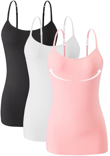 Knuffnee Damen Baumwolle Unterhemd Regal BH Unterhemden Verstellbaren...