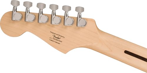 Image of Fender Squier Sonic Stratocaster - 2-Color Sunburst Bundle with Fender Mustang Micro Headphone Amp, Cable, Strap, Picks, and Austin Bazaar Guitar DVD