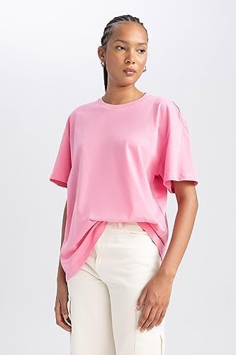 DeFacto Kadın tişörtü, Pembe., XS - Görsel 6