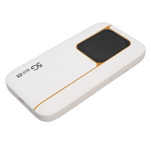 Fabater Hotspot Móvil 5G WiFi 6, Enrutador Portátil de Alta Velocidad con Ranura SIM, Admite 16 Dispositivos para Viajes, Material Duradero