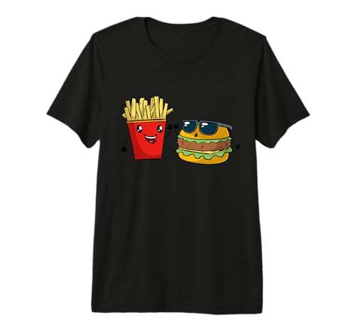 Funny Fast Food Burger French Fries Premium T-Shirt