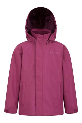 Mountain Warehouse Fell Kids 3 in 1 Jacket - Water-Resistant Triclimate Raincoat, Detachable Inner Coat & Packaway Hood - For Walking, Hiking & Outdoors - Image 6