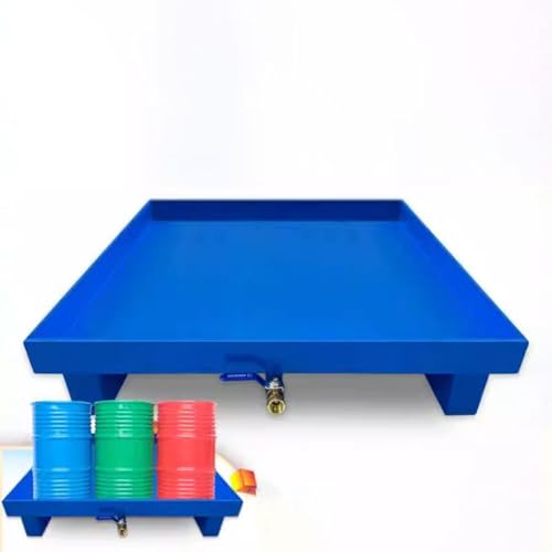 Palette de rétention bleue anti-pollution pour stocker l'huile