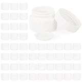 Premium White Porcelain Cream Container - Light-resistant Airtight Jar for Moisturizer, Serum Balm & Beauty Products (48, 0.5oz)