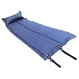 Gatuida Colchoneta de Camping Inflable con Almohada Integrada Esterilla Resistente y Plegable Colchón Portátil para Dormir al Aire Ligera y Compacta con Bolsa de Transporte
