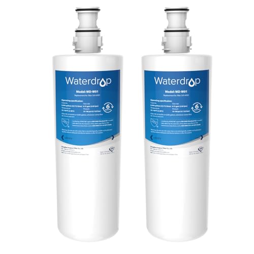 Waterdrop 3US-AF01 Under Sink Water Filter, Replacement for Standard Filtrete® 3US-AF01, 3US-AS01, Aqua-Pure AP Easy C-CS-FF, WHCF-SRC, WHCF-SUFC, WHCF-SUF, NSF/ANSI 42 Certified, Pack of 2