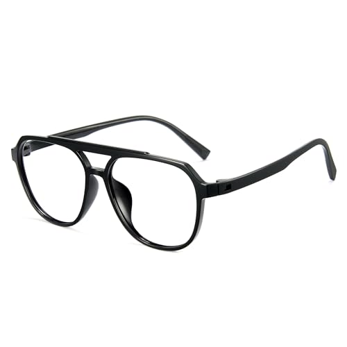 Image of Cyxus Aviator Blue Light Glasses for Women Men Reduce Eye Strain 8196 | Eye Protection,UV Protection,Retro Pilot Frame,Ideal for Office Work Daily Wear