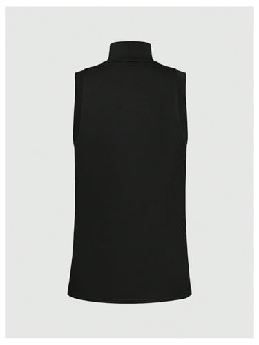 Floerns Men's Ribbed Knit Sleeveless T Shirt Mock Neck Solid Tank Top2