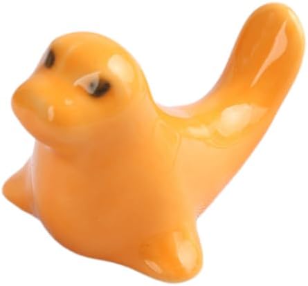 Chopstick Rest Chopsticks Holders Cute Rack and Spoon for Kitchen 6PCS of Ceramic Cartoon Sea Lion Table Ornaments Household Pillow Racks