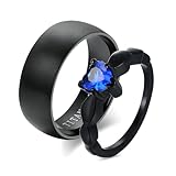 ④【PARTNERRINGE MIT GRAVUR】Paar Ringe Personalisiert, können diese durch Gravur innerhalb des Ringes mit Text / Symbole / Symbole angepasst werden. Einige Gravur Ideen für Sie: Nachricht, Worte, Name, römische Zahl, besonderes Datum, Initiale, Koordinaten etc.